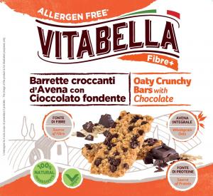 Organic & Allergen Friendly -  Oaty Crunchy Bars with chocolate Vitabella